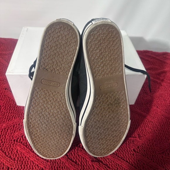 Coach Black and White High-Top Sneakers - Picture 5 of 8